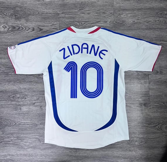 Zidane France World Cup 2006 Home Jersey Etsy