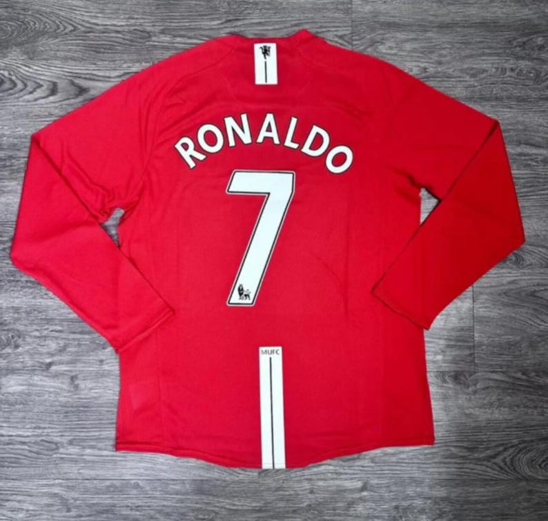 Manchester United 2007/2008 Away Jersey Ronaldo 7 Home Etsy New Zealand
