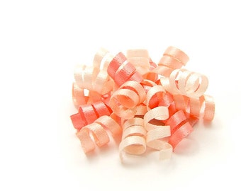 Coral Korker Bow, Korker Hair Bow, Mini Korker Barrette, Satin Korker, Baby Toddler Girl, Coral Pink