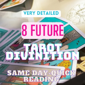 Leitura de Tarô Psíquico para o Futuro | 8 Adivinhações de Tarô para o Futuro | Desbloqueia Novas Possibilidades | Leva a Insights | Preciso e Rápido