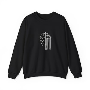 Cozy Umbrella Sweatshirt, Rainy Day Apparel, Unisex Sweatshirt, Cute Gift for Weather Lovers, Casual Everyday Wear