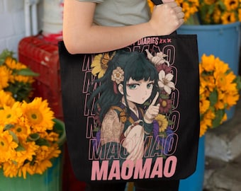 Maomao Tote Bag , the Apothecary Diaries Anime Aesthetic Floral