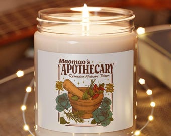 Herbal Apothecary Diaries Candle , Cozy Home Fragrance, Aromatherapy Gift, Natural Soy Wax, Scented Candle for Relaxation , Maomao