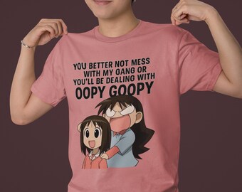 Funny Azumanga Daioh Anime T-shirt: Oopy Goopy Meme, Harajuku
