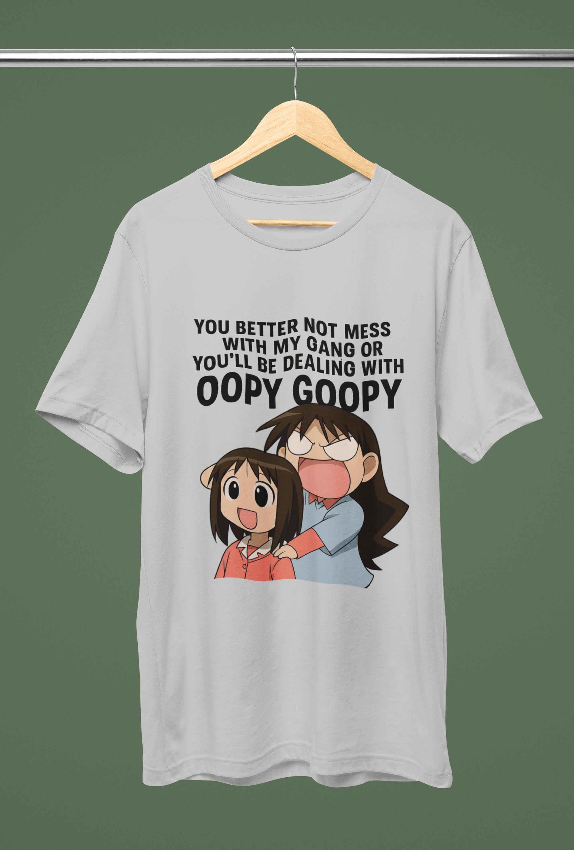 Funny Azumanga Daioh Anime T-shirt: Oopy Goopy Meme, Harajuku