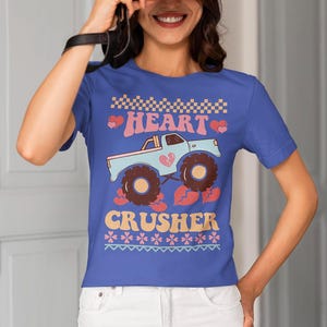 Heart Crusher Monster Truck Tee: Motorsports Lover Gift