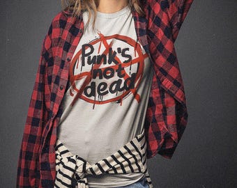 Unisex Jersey Short Sleeve Tee - Punk&#39;s Not Dead