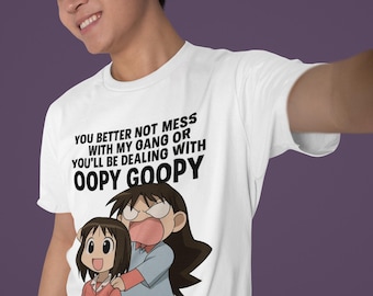 Divertida camiseta de anime Azumanga Daioh: Meme Oopy Goopy, estilo Harajuku