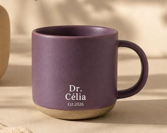 Personalized Graduation Gift，Custom Engraved Ceramic Coffee Mug for Dr Est 2026, PHD Graduation Gift, Appreciation Gift, PHD Student Gift PD