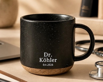 Personalized Graduation Gift，Custom Engraved Ceramic Coffee Mug for Dr Est 2026, PHD Graduation Gift, Appreciation Gift, PHD Student Gift PD