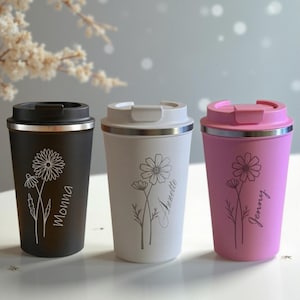 Personalized Travel Mug with Your Name | Custom Engraved Coffee Cup | To-Go Tumbler | Travel Mug Gift