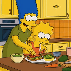 Personalized Simpsons Family Portrait, Custom Cartoon Drawing from Photo, Father’s Day Gift for Dad, Birthday gift for Husband, Grandpa
