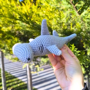 Hammerhead Shark Crochet Pattern, Cute Hammerhead Shark Toy, DIY Shark Plush, Crochet Animal Gift, Sea Creatures Crochet Pattern