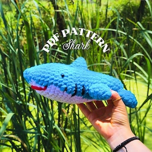 Crochet Baby Shark Pattern, Amigurumi Baby Shark Pattern, Amigurumi Pattern PDF, Crochet Animals Pattern, Knitted Baby Shark