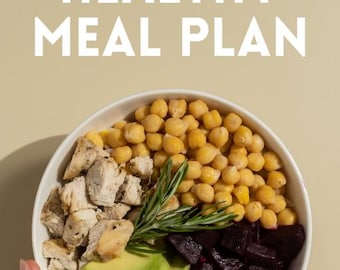 14-Day Healthy Meal Plan | 1500 Calorie Meal Plan with Recipes | Printable & Fully Customizable PDF for Weight Loss