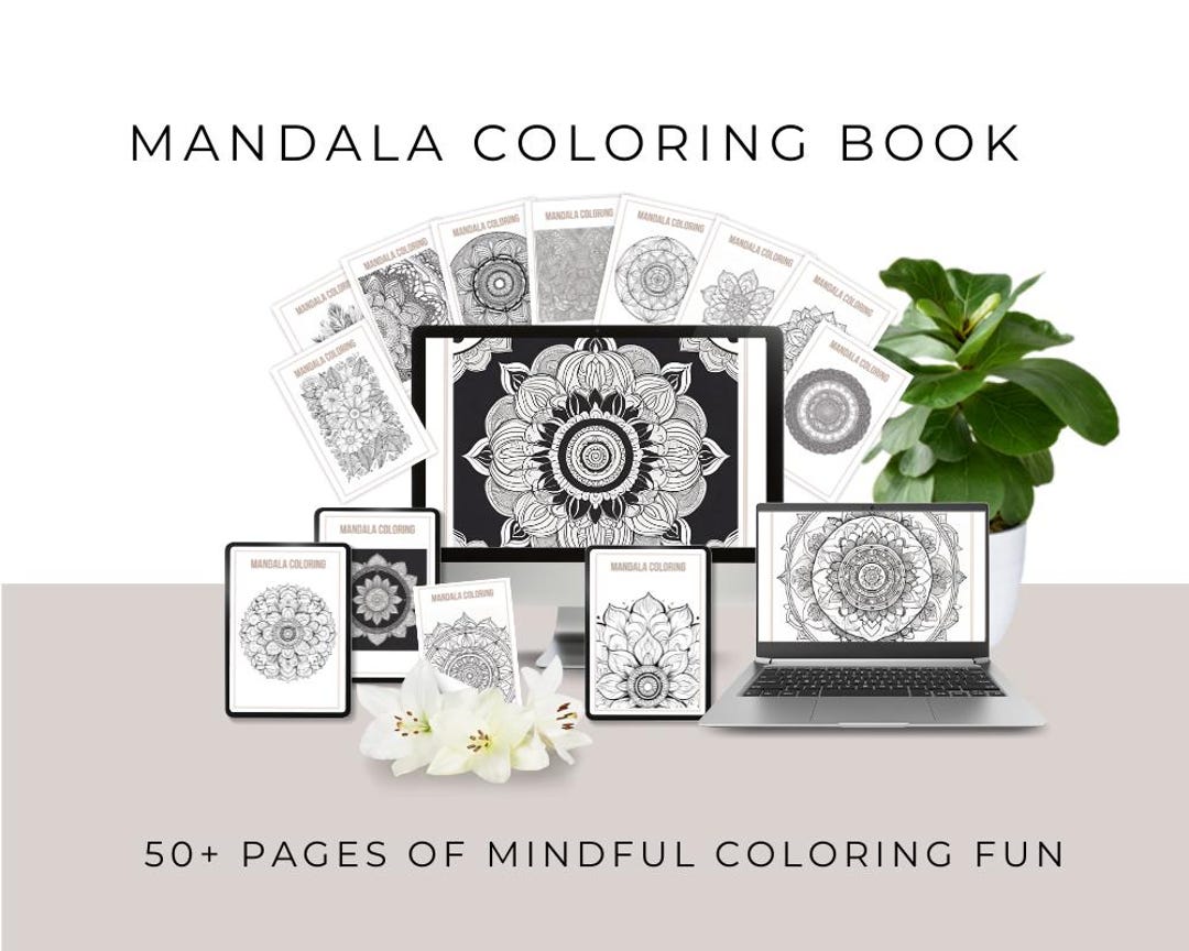 Mindfulness Mandala Coloring Book for Stress Relief, Self-care ...
