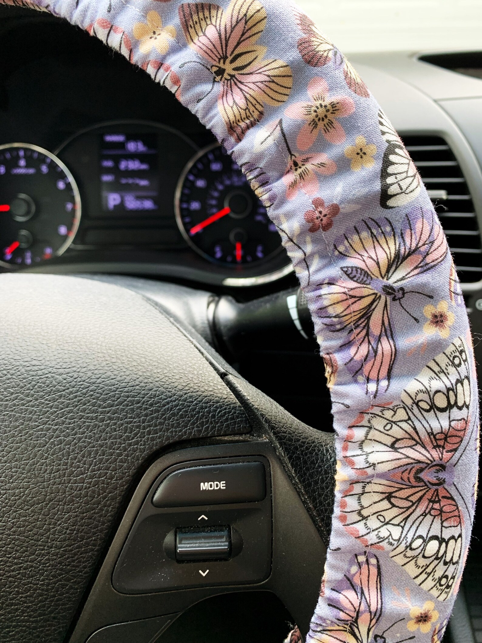 Steering Wheel Cover Butterflies Moths Insects on Lilac Purple Etsy