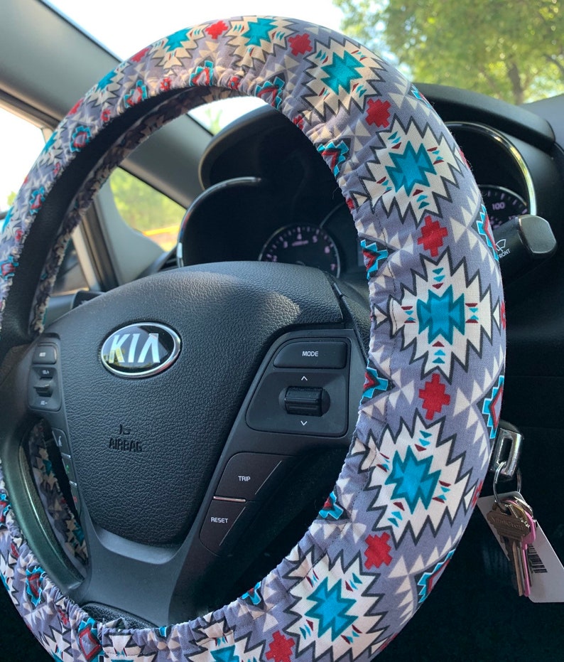 Southwest Boho Aztec Steering Wheel Cover Car Accessories Etsy