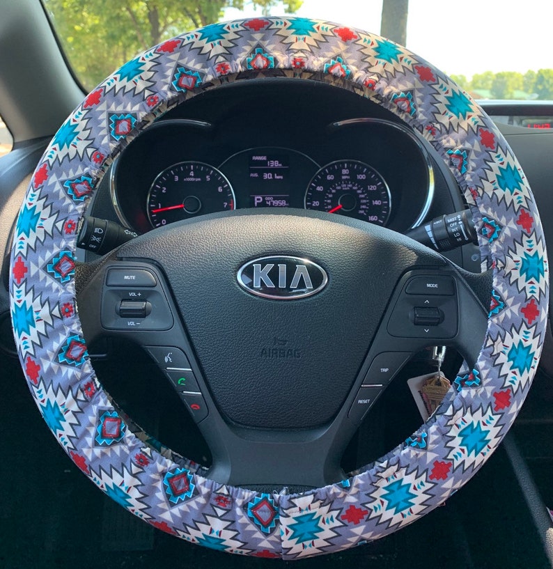 Southwest Boho Aztec Steering Wheel Cover Car Accessories Etsy
