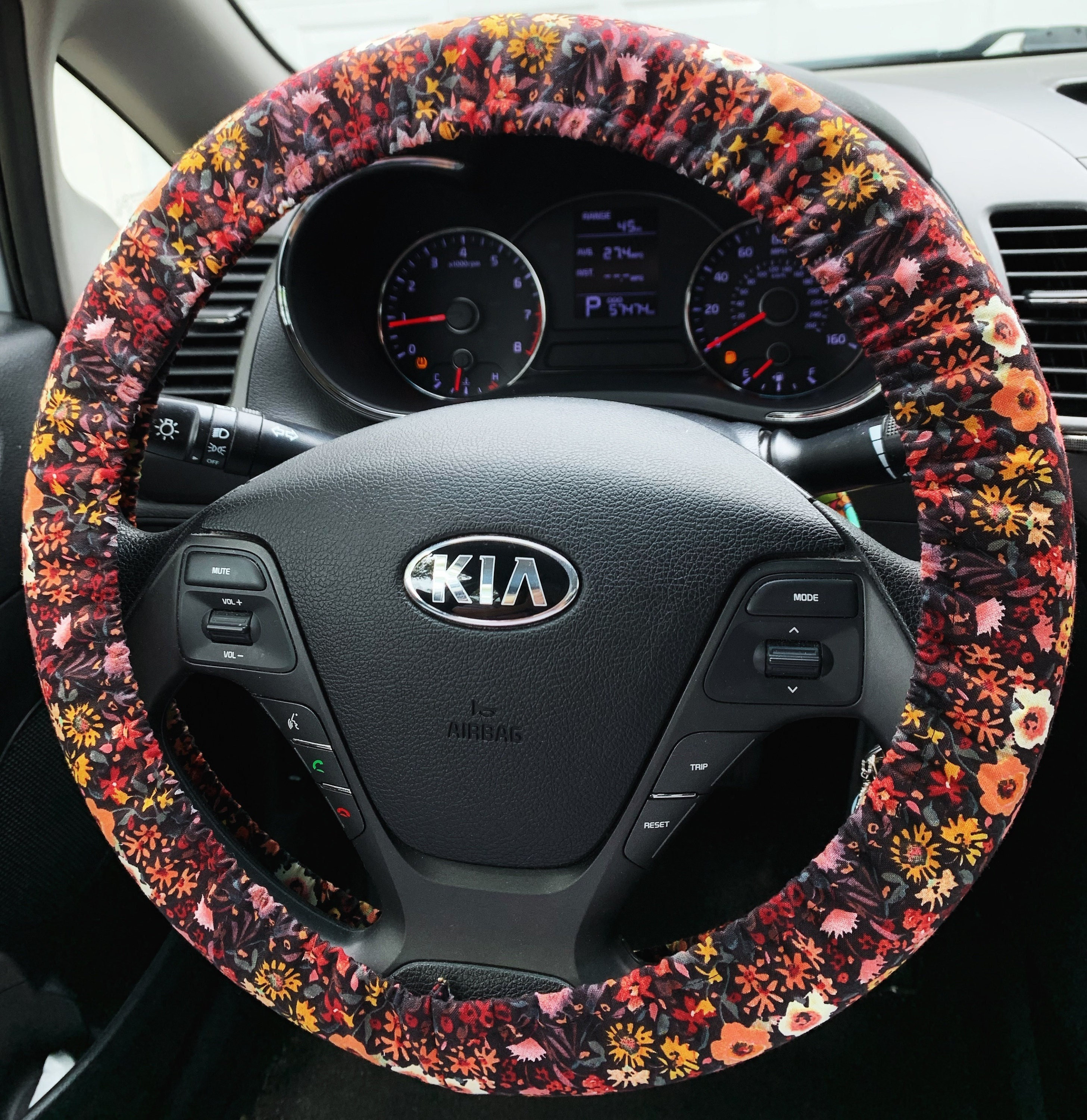 Wildflower Steering Wheel Cover