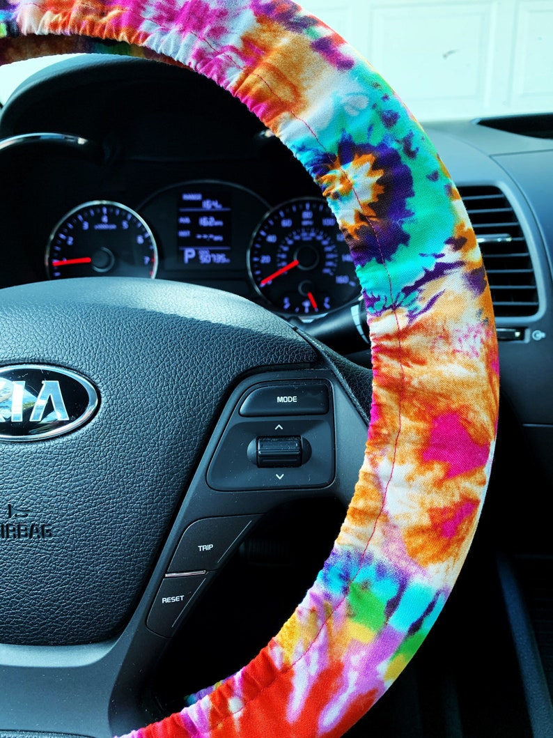Steering Wheel Cover Tie Dye Rainbow Car Accessories Cute Etsy Singapore