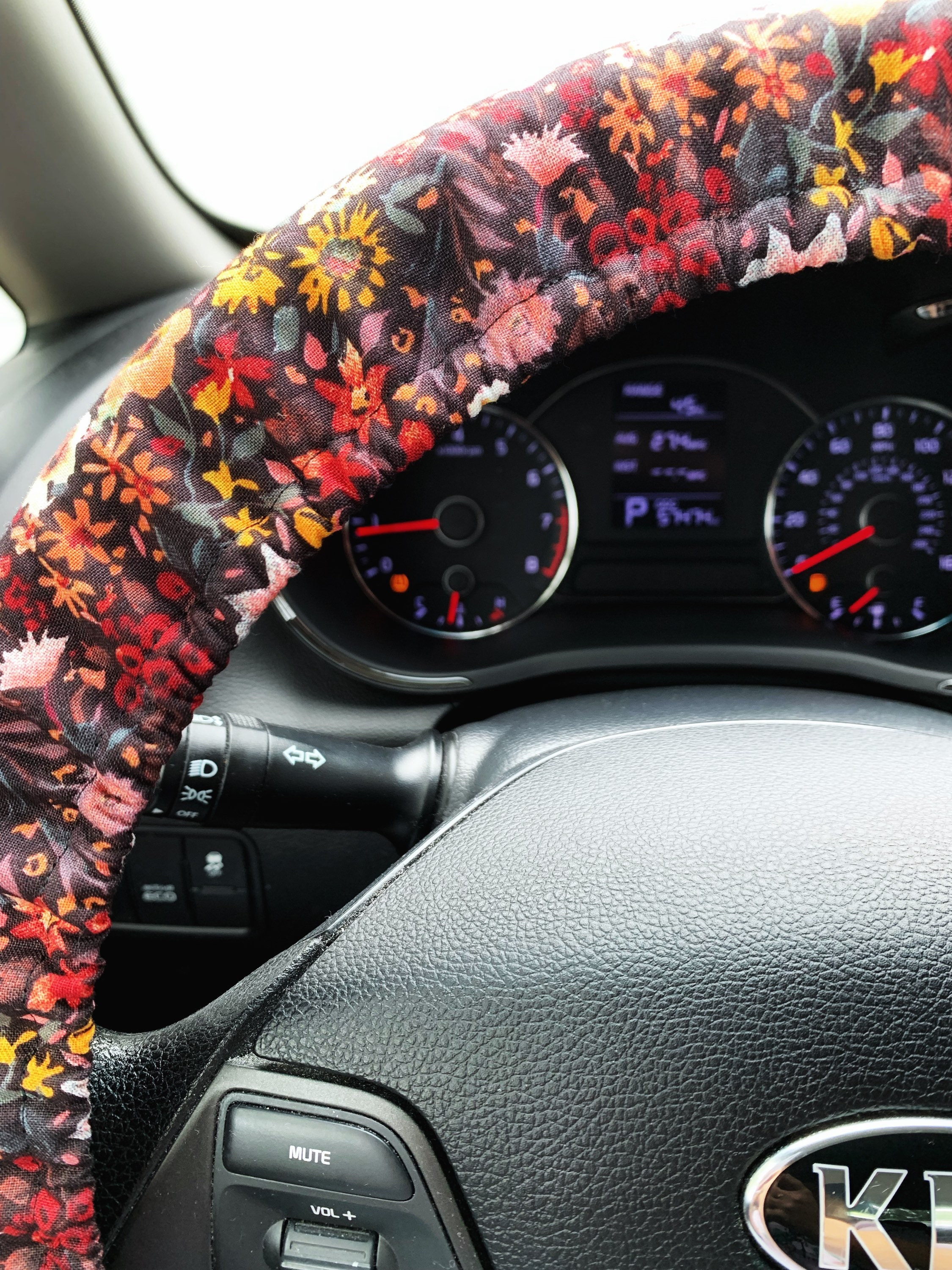 Wildflower Steering Wheel Cover