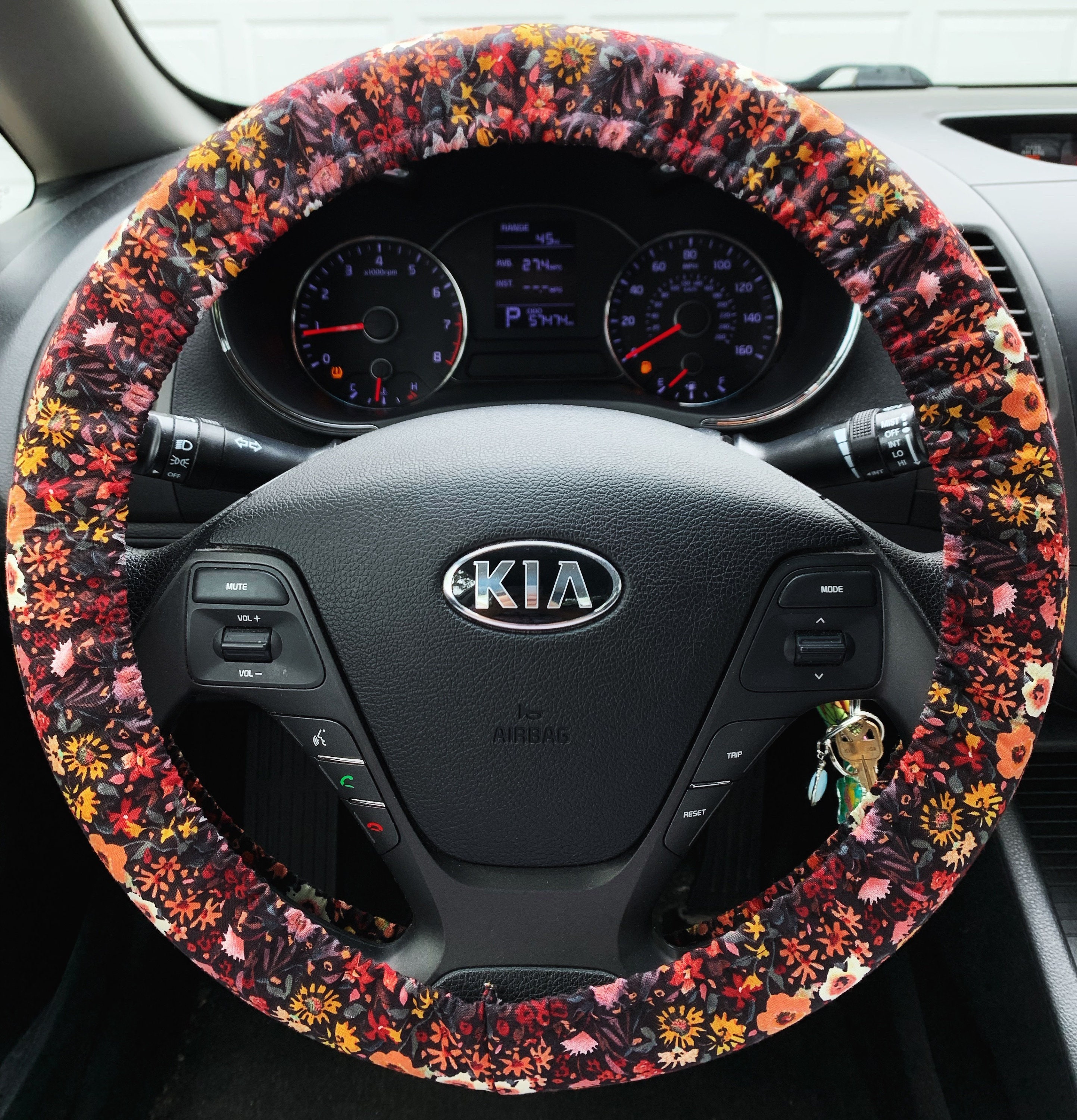 Discover Wildflower Steering Wheel Cover