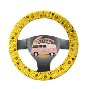 Chicken Steering Wheel Cover | Cute Farm Animal Wheel Cover | Gift for Chicken Mom | Steer Wheel Covers for Car | Car Accessories w/ Key Opt