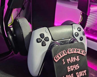 Girl Gamer Headset & Controller Stand: 3D Printed Gaming Gift