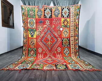 Amazing Moroccan Rug - Authentic Beniourain Rug -Vintage Moroccan Rug -Amazing Berber Moroccan Rug - Abstract Rug -Soft Wool Rug- Berber rug