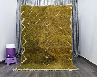 CUTE BENIOURAIN RUG - Moroccan rug Green - Moroccan berber rug - Handwoven Rug - Living room rug - Moroccan Handmade Rug - Area Rug Colorful