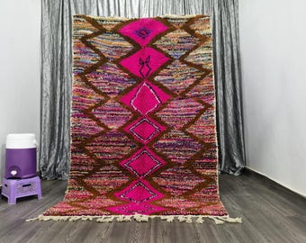 Gorgeous Boujaad Moroccan Rug - Custom Rugs For Living Room - Midcentury Modern Decor - Soft Area Rug - Handmade Home Decor - Bohemian Rug