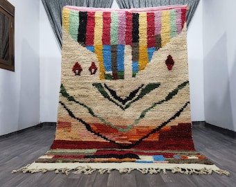 BENI OURAIN RUG - Moroccan rug - Custom handmade rug - Wool Area rug - Area Rugs for Living room - Berber rug - Moroccan rug 10x12
