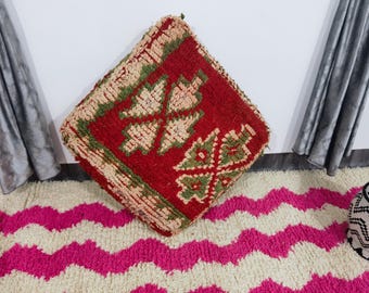 Cuscino da pavimento marocchino - Pouf marocchino vintage - Pouf kilim da esterno - Pouf sedia da esterno - Pouf meditazione yoga - Pouf mobili da esterno
