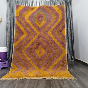 Gorgeous Beniourain Rug - berber Colorful Runner Rug, Wool Shaggy Rug, Berber Carpet, Traditional Moroccan Carpet - Authentic Wool rug