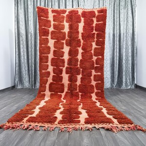 Gorgeous Beni Ourain Custom rugs living room - Moroccan orange rug - Boho Orange Rug - Custom Moroccan Rug - Genuine Wool Rug - Boujad rug