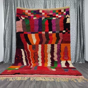 Amazing Moroccan Orange Rug - Custom Bohemian Rugs - Quality Handmade Morrocan Rug - Personalize Gifts For Home Decor - Custom Morrocan Rug