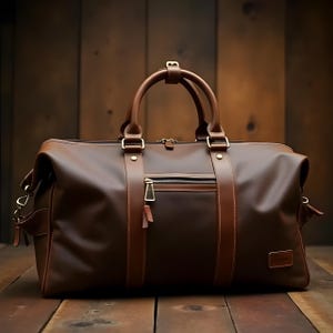 Bolsa de viaje de cuero genuino / Bolsa de viaje unisex artesanal / Bolsa de viaje grande de lujo personalizada / Herrajes de latón resistentes a la intemperie