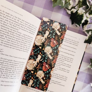 Cottage Core Ninetail Pocket Monster Fire Type Laminated Bookmark // Book Club Essential