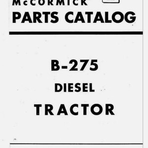 Case IH B275 Parts Manual