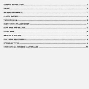 Massey Ferguson 1205, 1215, 1225 Compact Tractor Service Manual