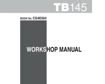 Takeuchi TB135 Excavator Workshop and Parts Manuals Set of 5 Manuals  Large Manuals 2483 pages