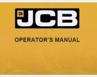 Operator’s Manual For JCB 3200, 3230 FASTRAC. Part No. 9811/5550
