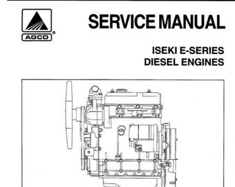 Iseki E series Engine workshop manual