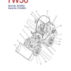 Takuchi TW50 wheel loader parts manual 106 pages