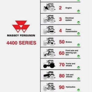 Massey Ferguson 4400 series Workshop Manual