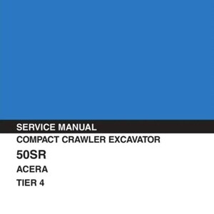 KOBELCO 50SR ACERA TIER 4 excavator workshop manual