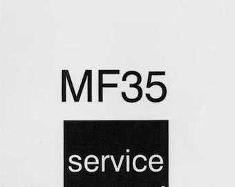 Manual de taller para concesionarios Massey Ferguson 35 todos los modelos
