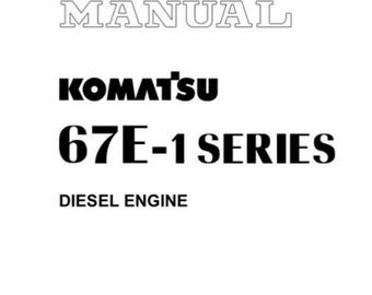 Manual de taller del motor KOMATSU 3D67E-1 113 PÁGINAS