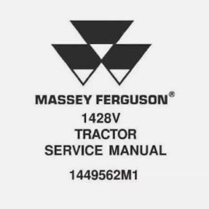 Service Repair Manual For Massey Ferguson 1428V Tractor.